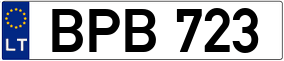 Truck License Plate